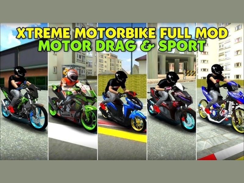 20 chiếc Motor khác nhau trong Xtreme Motorbikes Mod Xe Độ APK