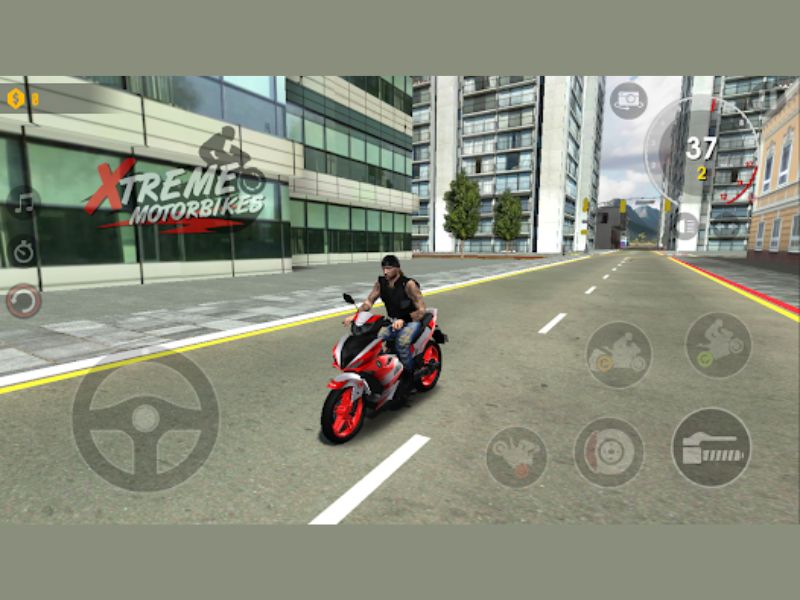 Game đua xe Motor cực hay trong Xtreme Motorbikes Mod Xe Độ APK