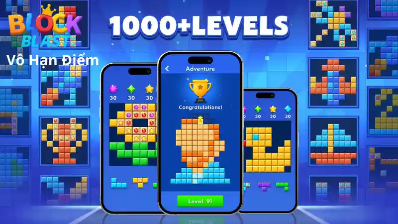 Block Blast vô hạn điểm
