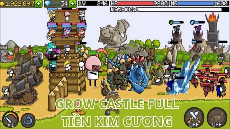 Tính năng Grow Castle Hack