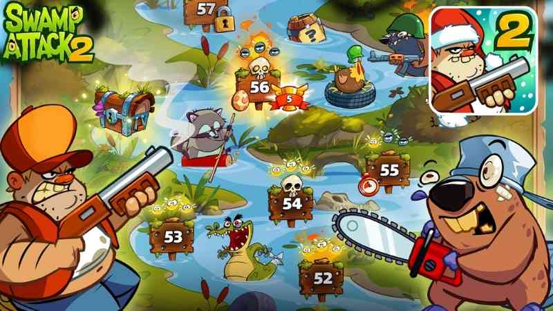 Swamp Attack 2 Hack Vô Hạn Tiền