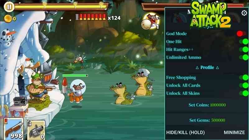 Swamp Attack 2 Hack Vô Hạn Tiền