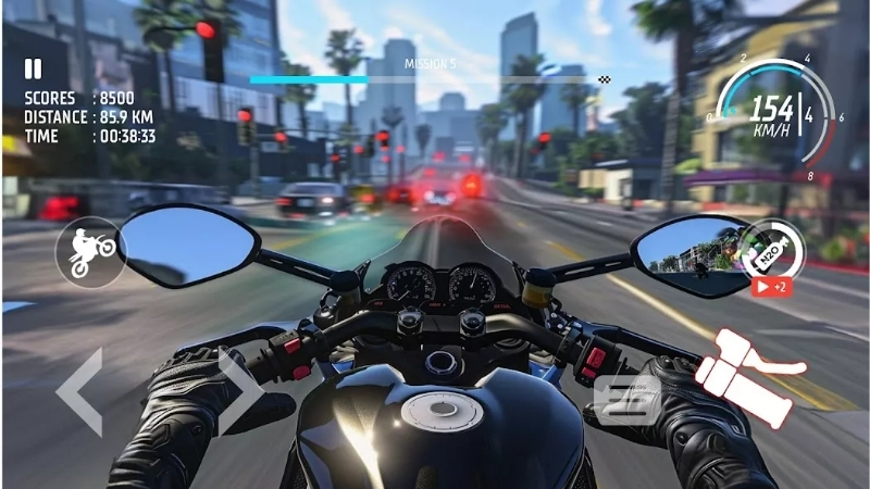 Những điểm nổi bật khiến Traffic Bike Rush Driving City gây nghiện