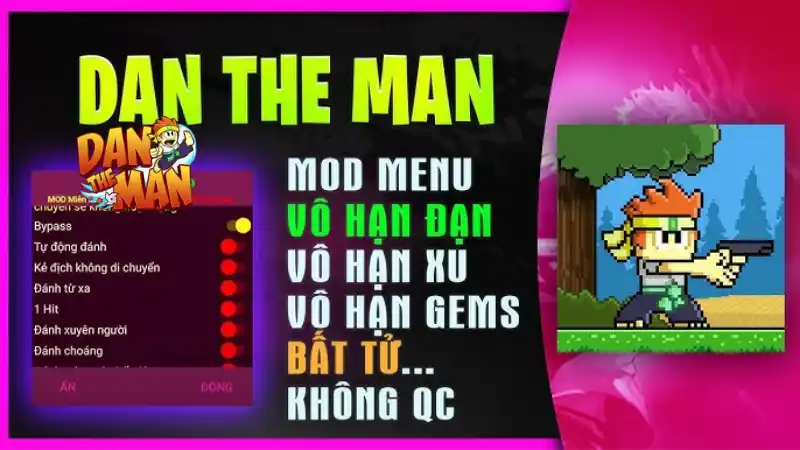 dan the man hack full tiền
