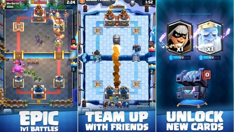 Nhiều Chế Độ Chơi Hấp Dẫn Trong Clash Royale APK