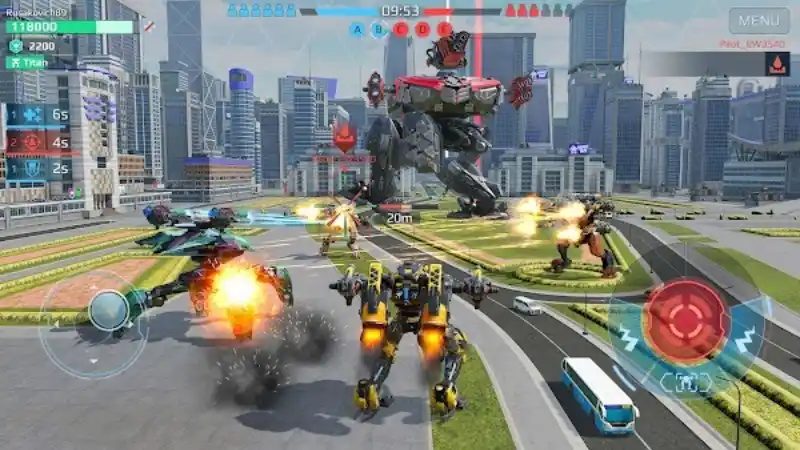 Gameplay của Cơ Giới Chiến MOD APK