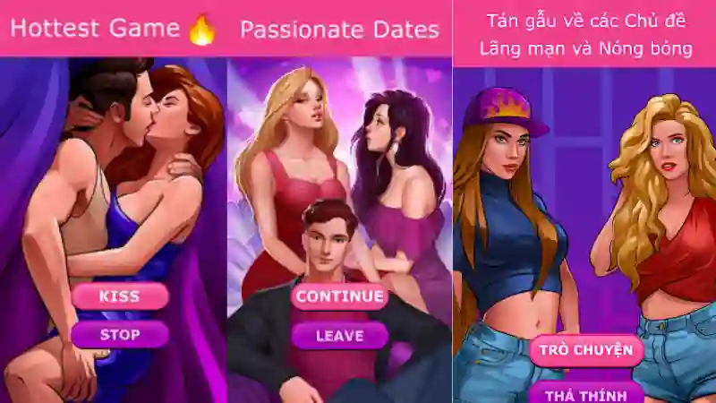 Kiss Kiss: Quay chai trò APK giúp kết nối bạn bè toàn cầu