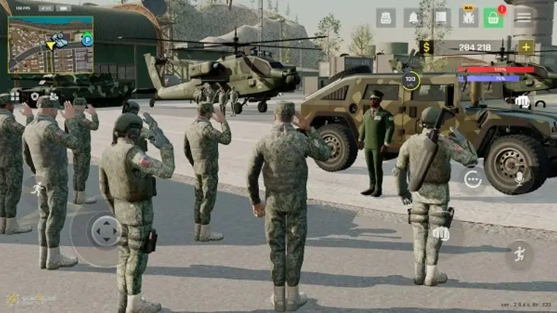 Tính năng menu hack trong One State RP MOD APK