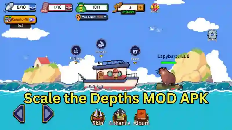 Mồi không giới hạn tại Scale the Depths MOD APK
