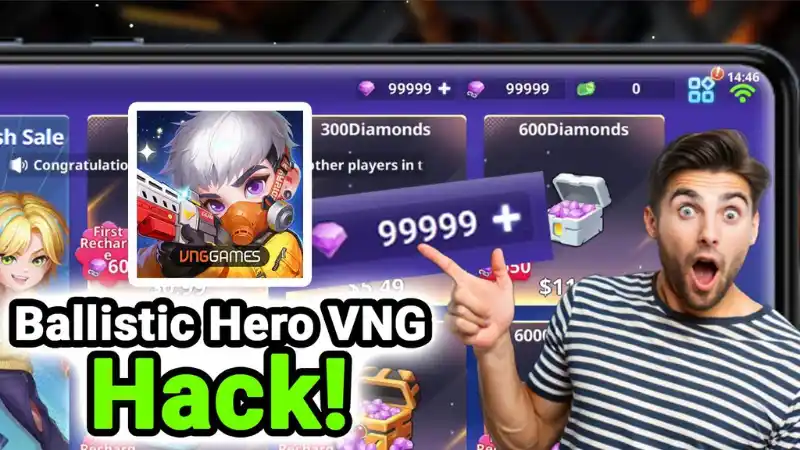 Vô hạn tiền trong Ballistic Hero VNG MOD APK