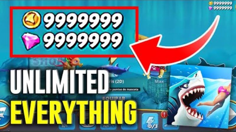 Các Tính Năng Ưu Việt Trên Bản Hungry Shark Evolution Mod APK