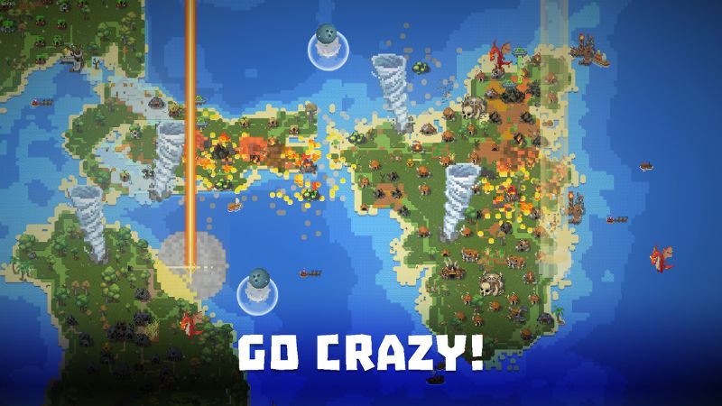 WorldBox MOD APK quan sát các nền văn minh phát triển.