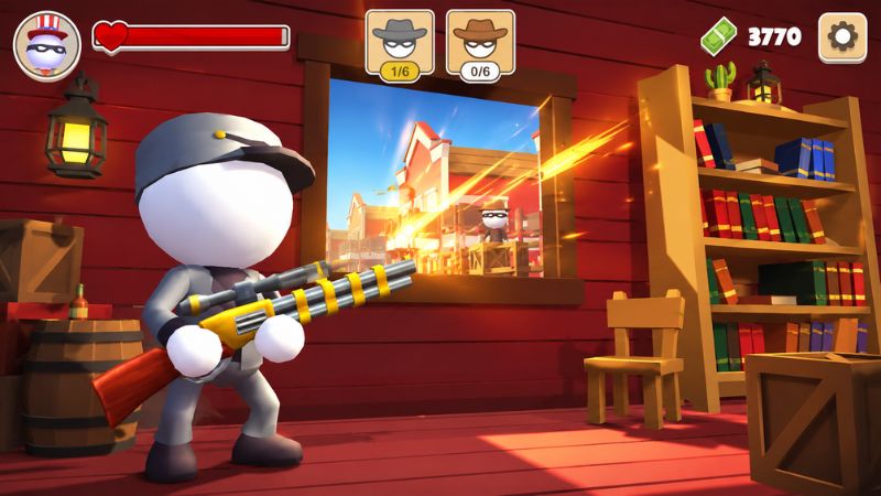 Bắn Tỉa Miền Tây MOD APK trong màn đấu súng tại khu vực miền Tây