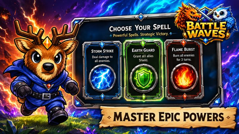 Battle Waves Mobile MOD APK với đội quân thẻ bài chiến đấu trên chiến trường