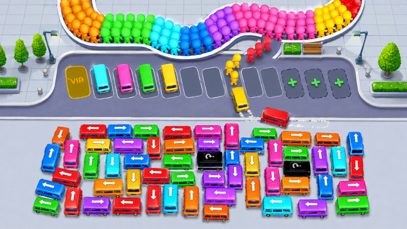 Bus Traffic Fever MOD APK giải đố bãi xe buýt