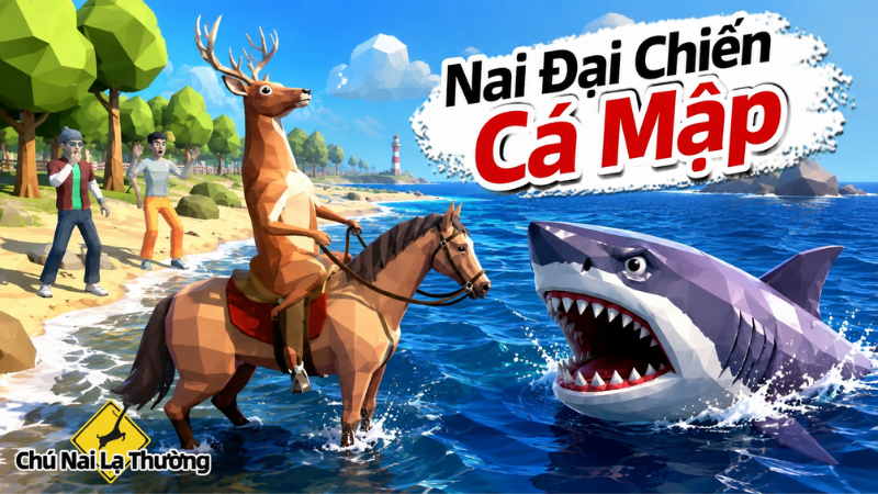 Chú Nai Lạ Thường MOD APK bị cảnh sát truy đuổi