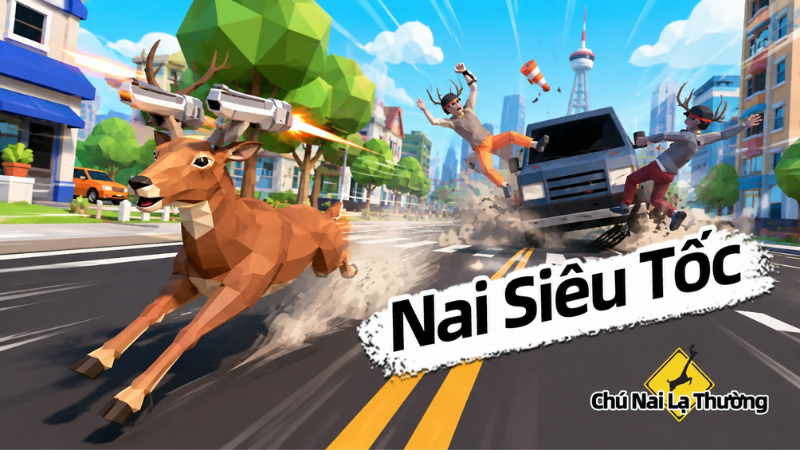 Chú Nai Lạ Thường MOD APK khám phá thành phố