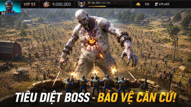 Gameplay Age of Origins MOD APK xây và nâng cấp các công trình trong căn cứ (1)