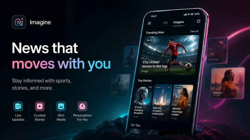 Grok MOD APK tạo hình ảnh AI từ nội dung mô tả của người dùng