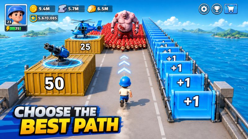 Last War Survival MOD APK bất tử và sát thương cao khi chiến đấu với zombie trong PvE