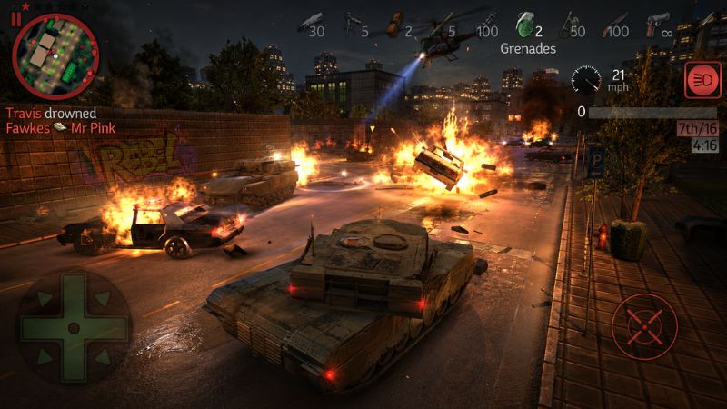 Payback 2 MOD APK cho người chơi tham gia các trận chiến xe tăng và băng đảng