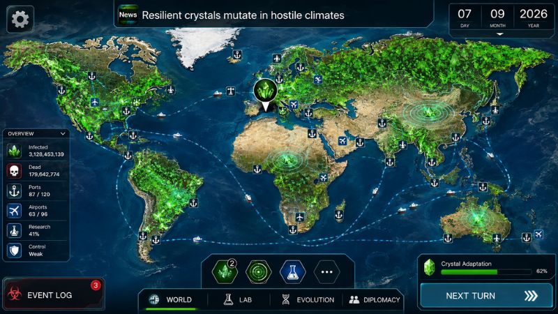 Plague Inc MOD APK phát triển dịch bệnh trên bản đồ thế giới