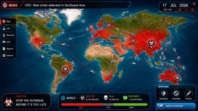 Plague Inc MOD APK vô hạn DNA để tiến hóa mầm bệnh