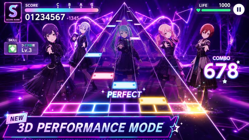 Project Sekai MOD APK với God Mode Always Perfect và Autoplay khi chơi bài hát