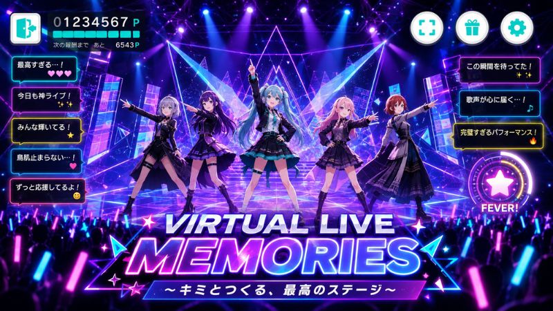Project Sekai MOD APK với Hatsune Miku và các nhân vật anime biểu diễn trên sân khấu