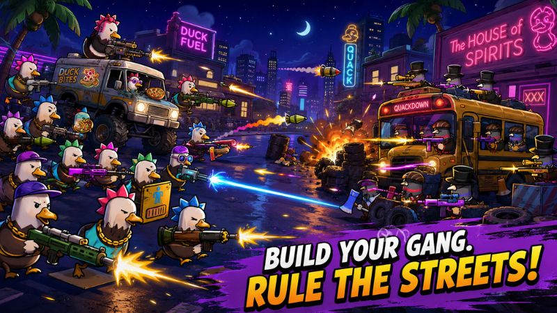 Quack Bag Duck Mafia MOD APK vô hạn năng lượng để tiếp tục nhiều lượt chiến đấu