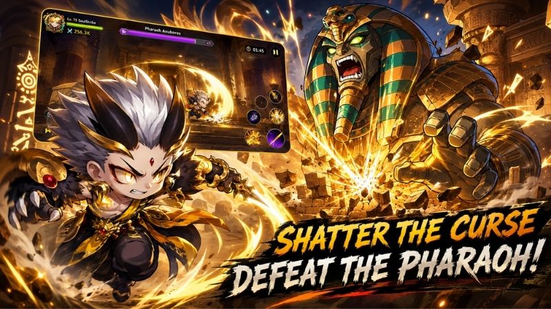 Soul Strike MOD APK xây dựng trang bị kỹ năng và pet