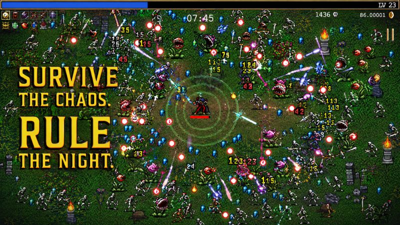 Vampire Survivors MOD APK vô hạn tiền và mở khóa nhiều nhân vật