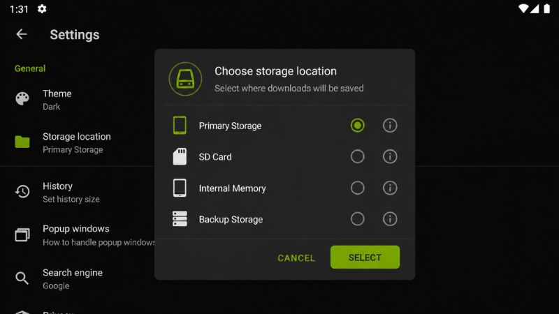 Video Downloader MOD APK tự động phát hiện video và hiển thị tùy chọn tải