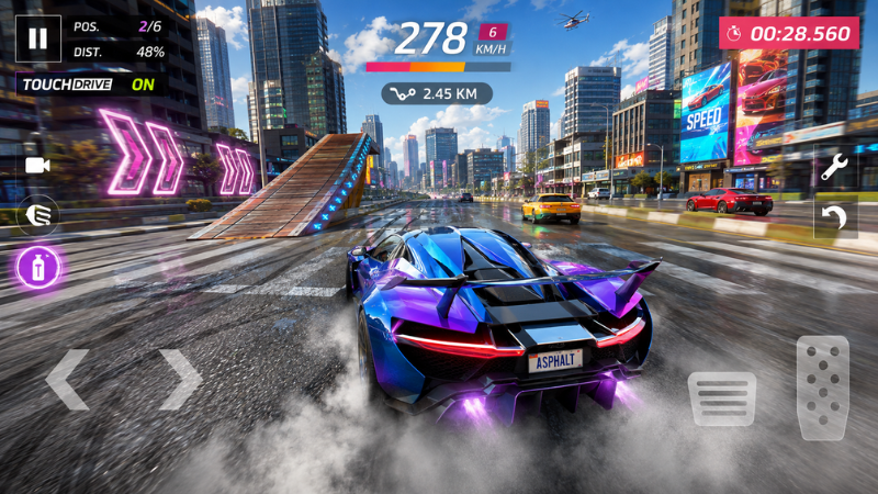 Extreme Car Driving Simulator MOD APK chạy Traffic Mode