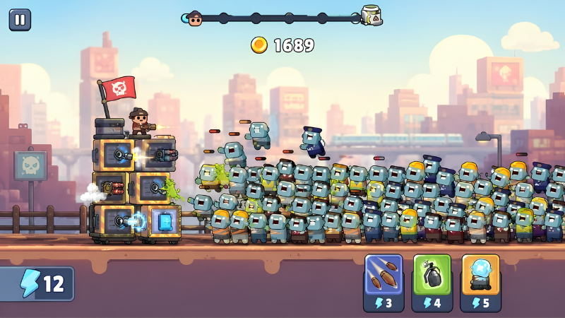 TDS Tower Destiny Survive MOD APK chống wave zombie