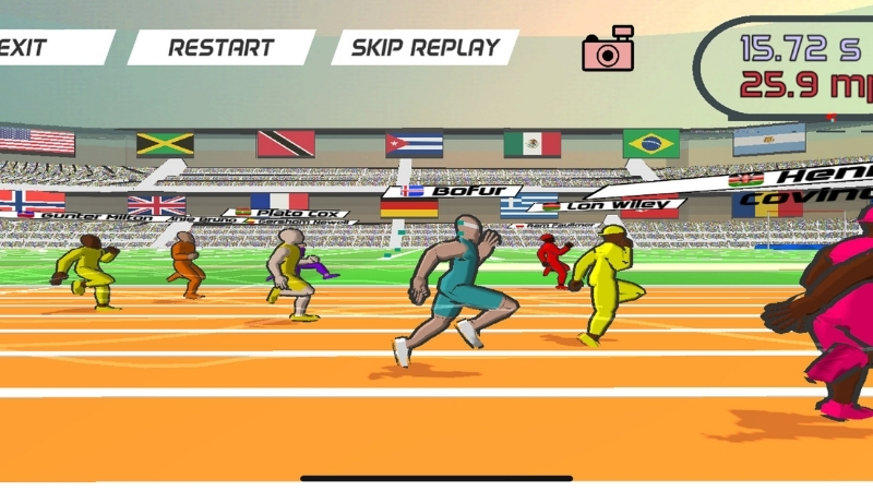 Theo dõi thời gian sau mỗi lượt để điều chỉnh nhịp chạy trong Speed Stars MOD APK