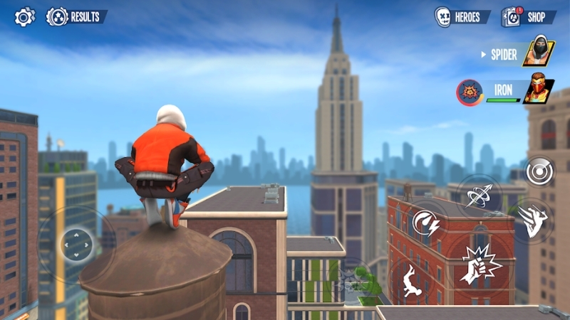 Giao diện Mod Menu và vô hạn tiền trong Spider Fighter 3 MOD APK