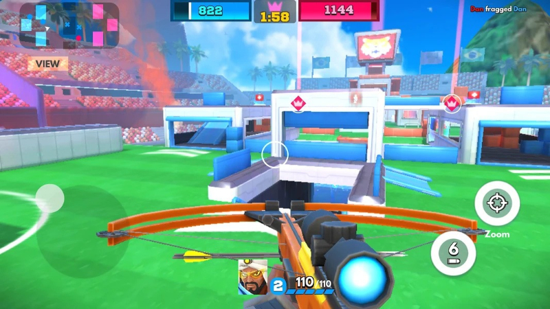 Giao diện lựa chọn 5 hero trong FRAG Pro Shooter